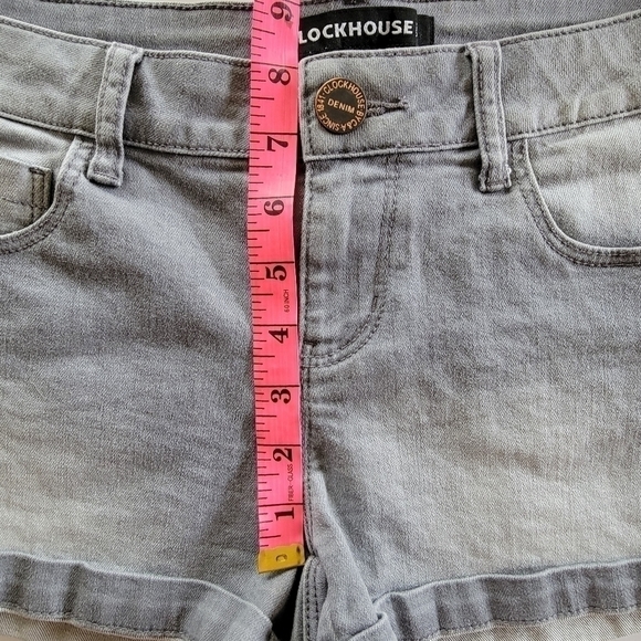 CLOCKHOUSE Grey Coastal Cowgirl Denim Jean Shorts Size L - Picture 5 of 14